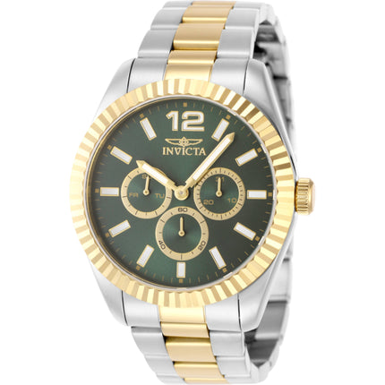 Invicta Men's Watch - Specialty Quartz Day Date Green Dial Two Tone Bracelet | 49517 ,