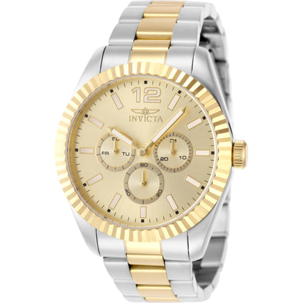 Invicta Men's Watch - Specialty Quartz Day Date Gold Dial Two Tone Bracelet | 49518 ,