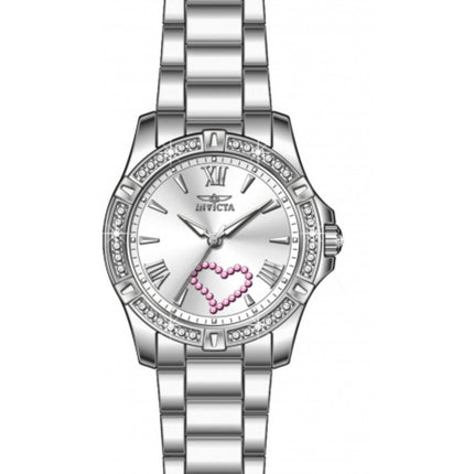 Invicta Women's Watch - Angel Quartz Silver Dial Stainless Steel Bracelet | 49842 ,
