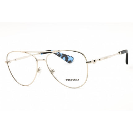 Burberry Men's Eyeglasses - Silver Metal Aviator Shape Full Rim Frame | 0BE1386 1005 ,