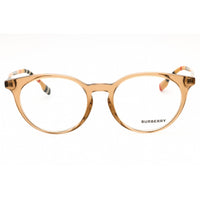 Burberry Women's Eyeglasses - Transparent Brown Plastic Round Frame | 0BE2318 3856 ,