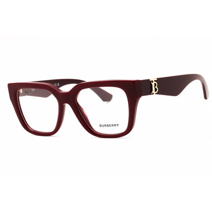 Burberry Women's Eyeglasses - Burgundy Plastic Square Full Rim Frame | 0BE2403 4119 ,