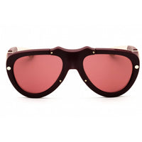 Burberry Unisex Sunglasses - Burgundy Rubber Pilot Full Rim Frame | 0BE4433U 414075 ,
