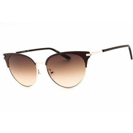 Calvin Klein Women's Sunglasses - Satin Brown Metal Cat Eye Frame | CK19309SG 200 ,