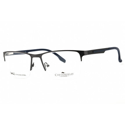 Chesterfield Men's Eyeglasses - Matte Grey Metal Rectangular Frame | CH 69XL 0FRE 00 ,