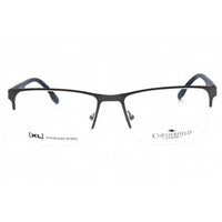 Chesterfield Men's Eyeglasses - Matte Grey Metal Rectangular Frame | CH 69XL 0FRE 00 ,