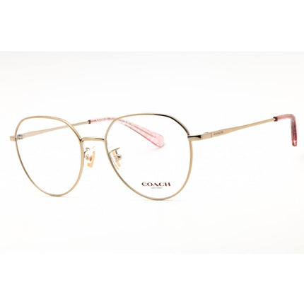 Coach Women's Eyeglasses - Light Gold Metal Round Shape Full Rim Frame | 0HC5116D 9365 ,