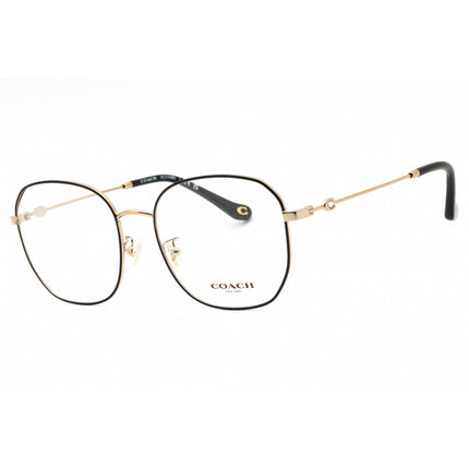 Coach Women's Eyeglasses - Black Light Gold Metal Irregular Frame | 0HC5143BD 9346 ,