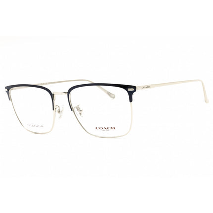 Coach Men's Eyeglasses - Blue Silver Titanium Square Full Rim Frame | 0HC5149T 9001 ,