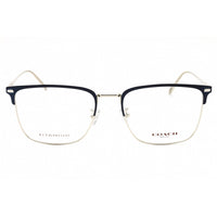 Coach Men's Eyeglasses - Blue Silver Titanium Square Full Rim Frame | 0HC5149T 9001 ,