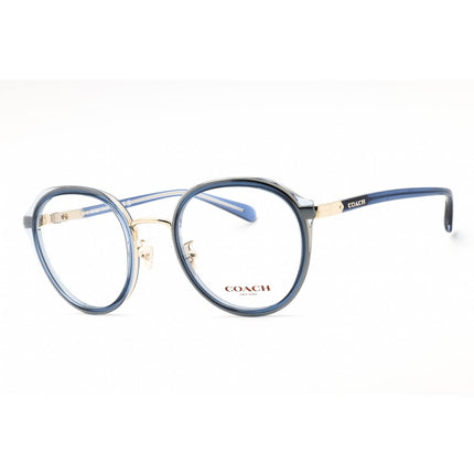 Coach Women's Eyeglasses - Transparent Blue/Light Gold Metal Round | 0HC5162 9435 ,