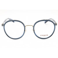 Coach Women's Eyeglasses - Transparent Blue/Light Gold Metal Round | 0HC5162 9435 ,