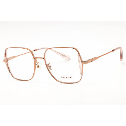 Coach Women's Eyeglasses - Shiny Rose Gold Metal Square Full Rim Frame | 0HC5165D 9331 ,