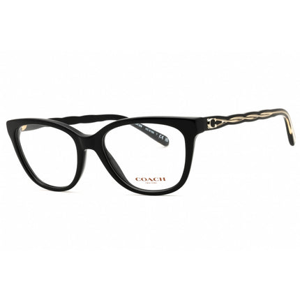 Coach Women's Eyeglasses - Black Plastic Cat Eye Shape Full Rim Frame | 0HC6186 5002 ,