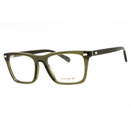 Coach Men's Eyeglasses - Transparent Olive Green Plastic Full Rim | 0HC6238U 5818 ,