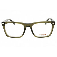 Coach Men's Eyeglasses - Transparent Olive Green Plastic Full Rim | 0HC6238U 5818 ,