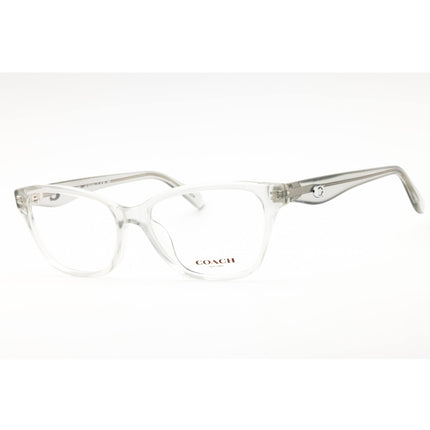 Coach Women's Eyeglasses - Transparent Dove Grey Cat Eye Full Rim | 0HC6243U 5614 ,