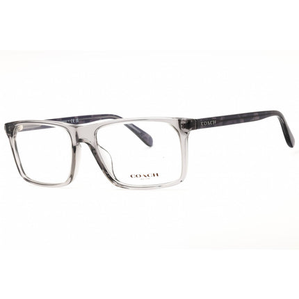 Coach Men's Eyeglasses - Transparent Grey Acetate Rectangular Frame | 0HC6251U 5849 ,