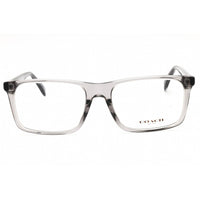 Coach Men's Eyeglasses - Transparent Grey Acetate Rectangular Frame | 0HC6251U 5849 ,