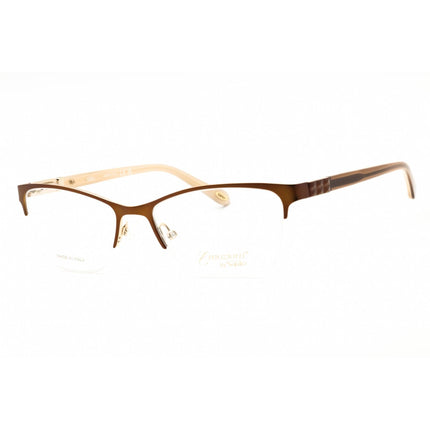 Emozioni Women's Eyeglasses - Brown Gold Stainless Steel Cat Eye Frame | 4379 0FG4 00 ,