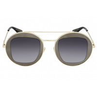 Gucci Unisex Sunglasses - Ruthenium Gold Metal Round Full Rim Frame | GG0105S 001 ,