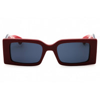 Gucci Women's Sunglasses - Burgundy Blue Acetate Rectangular Full Rim | GG1860S 003 ,