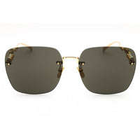 Gucci Women's Sunglasses - Gold Pearls Metal Square Shape Rimless Frame | GG1923SA 001 ,