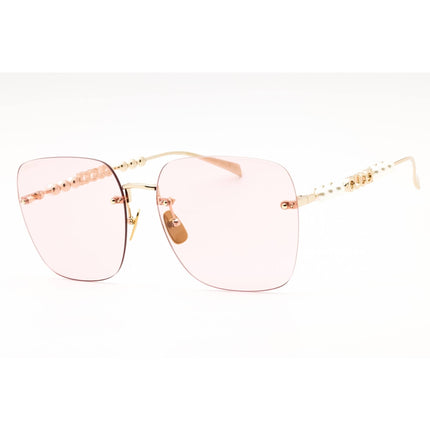 Gucci Women's Sunglasses - Gold Pearls Metal Square Shape Rimless Frame | GG1923SA 004 ,