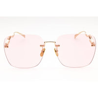 Gucci Women's Sunglasses - Gold Pearls Metal Square Shape Rimless Frame | GG1923SA 004 ,