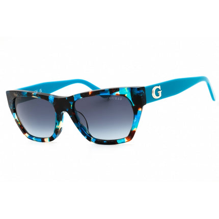 Guess Women's Sunglasses - Turquoise/Havana Acetate Cat Eye Frame | GU00203-H 87P ,