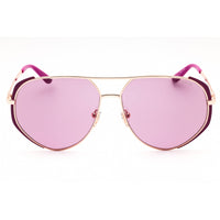 Guess Women's Sunglasses - Matte Purple/Shiny Rose Gold Metal Aviator | GU00219 82Y ,
