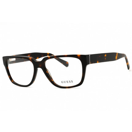 Guess Men's Eyeglasses - Dark Havana Acetate Rectangular Full Rim Frame | GU50150 052 ,