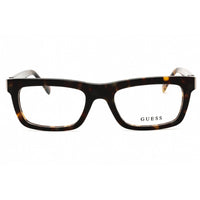 Guess Men's Eyeglasses - Blonde Havana Acetate Rectangular Full Rim | GU50242 053 ,