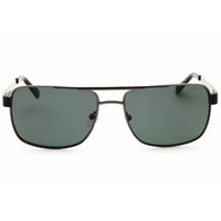 Guess Men's Sunglasses - Shiny Gunmetal Metal Rectangular Full Rim Frame | GU6968 08D ,