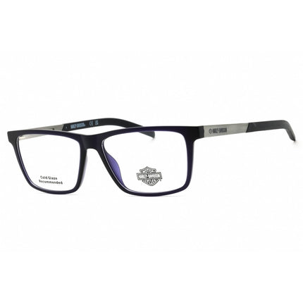 Harley Davidson Men's Eyeglasses - Matte Blue Rectangular 53mm Frame | HD00013 091 ,