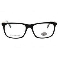Harley Davidson Men's Eyeglasses - Black/Crystal Acetate Square 57mm | HD0975 003 ,