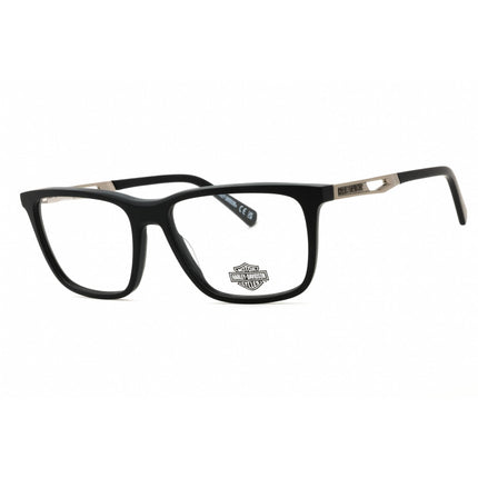 Harley Davidson Men's Eyeglasses - Matte Black Acetate Square Frame | HD50025 002 ,