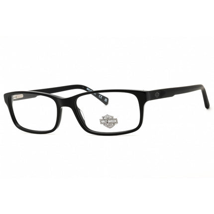 Harley Davidson Men's Eyeglasses - Shiny Black Rectangular Full Rim | HD50060 001 ,