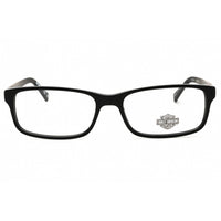 Harley Davidson Men's Eyeglasses - Shiny Black Rectangular Full Rim | HD50060 001 ,