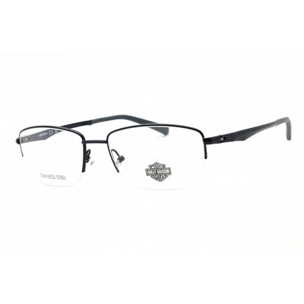Harley Davidson Men's Eyeglasses - Matte Blue Metal Rectangular Frame | HD50063 091 ,
