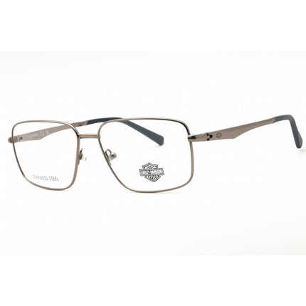 Harley Davidson Men's Eyeglasses - Matte Gunmetal Metal Square Frame | HD50064 009 ,