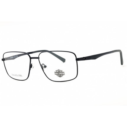 Harley Davidson Men's Eyeglasses - Matte Blue Metal Square Full Rim | HD50064 091 ,