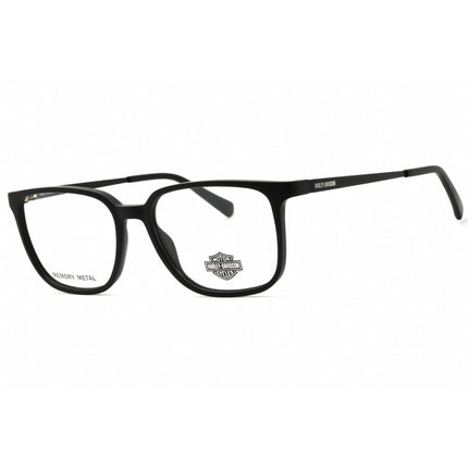 Harley Davidson Men's Eyeglasses - Matte Black Square Full Rim Frame | HD50068 002 ,