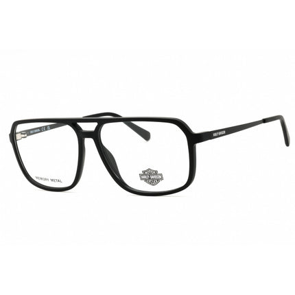 Harley Davidson Men's Eyeglasses - Matte Black Navigator Full Rim Frame | HD50069 002 ,