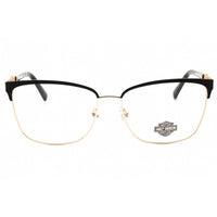 Harley Davidson Women's Eyeglasses - Matte Black Metal Cat Eye Frame | HD50076 002 ,
