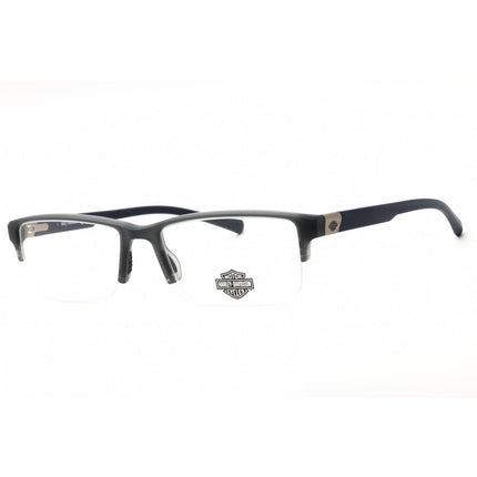 Harley Davidson Men's Eyeglasses - Grey/Other Rectangular Half Rim Frame | HD50096 020 ,