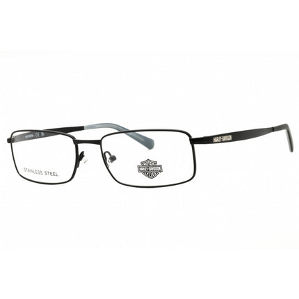Harley Davidson Men's Eyeglasses - Matte Black Metal Rectangular Frame | HD50099 002 ,