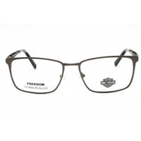 Harley Davidson Men's Eyeglasses - Matte Gunmetal Titanium Rectangular | HD9028 009 ,