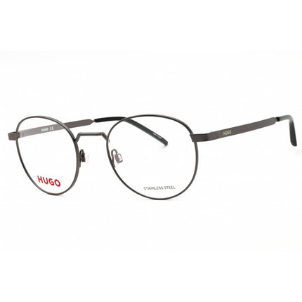 HUGO Men's Eyeglasses - Ruthenium Metal Round Shape Full Rim Frame | HG 1035 0R80 00 ,