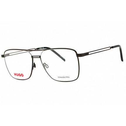 HUGO Men's Eyeglasses - Matte Ruthenium Black Metal Navigator Frame | HG 1145 0SVK 00 ,